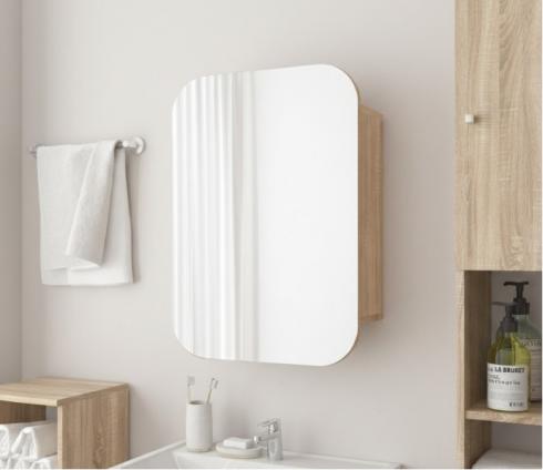 Прямокутне дзеркало з шафкою М-30, 70*50 Дуб Сонома