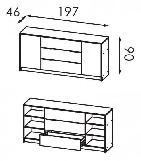 АЛЕКС комод 200 B 90 foto 2