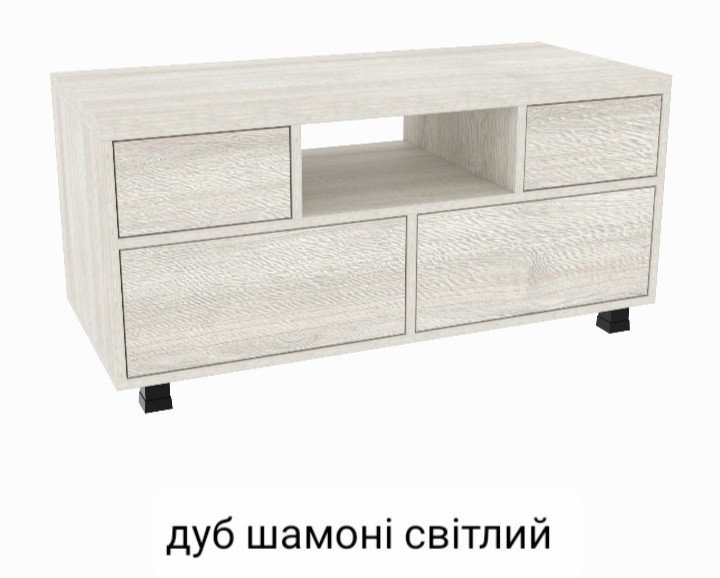 Тумба під телевізор TV2 Дуб Шамоні Світлий