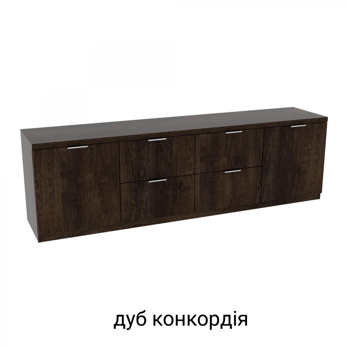 Тумба під телевізор TV6 Дуб Конкордія
