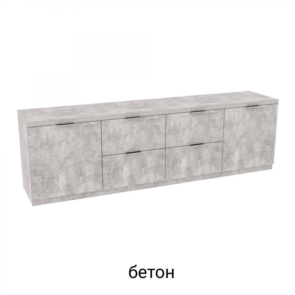 Тумба під телевізор TV6 Бетон