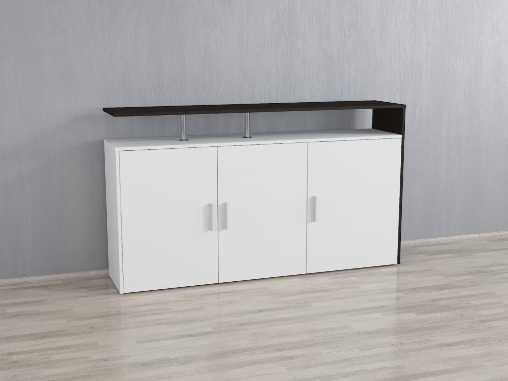 Тумба ТВ А87 Білий+Венге Темний