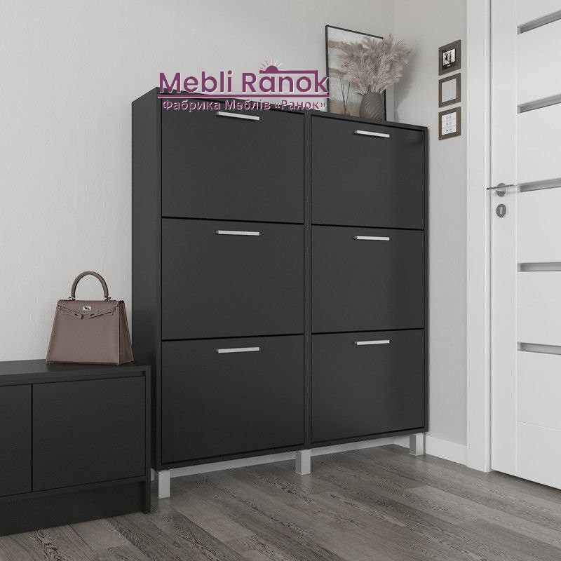 Взуттєва тумба А-164 чорний матовий