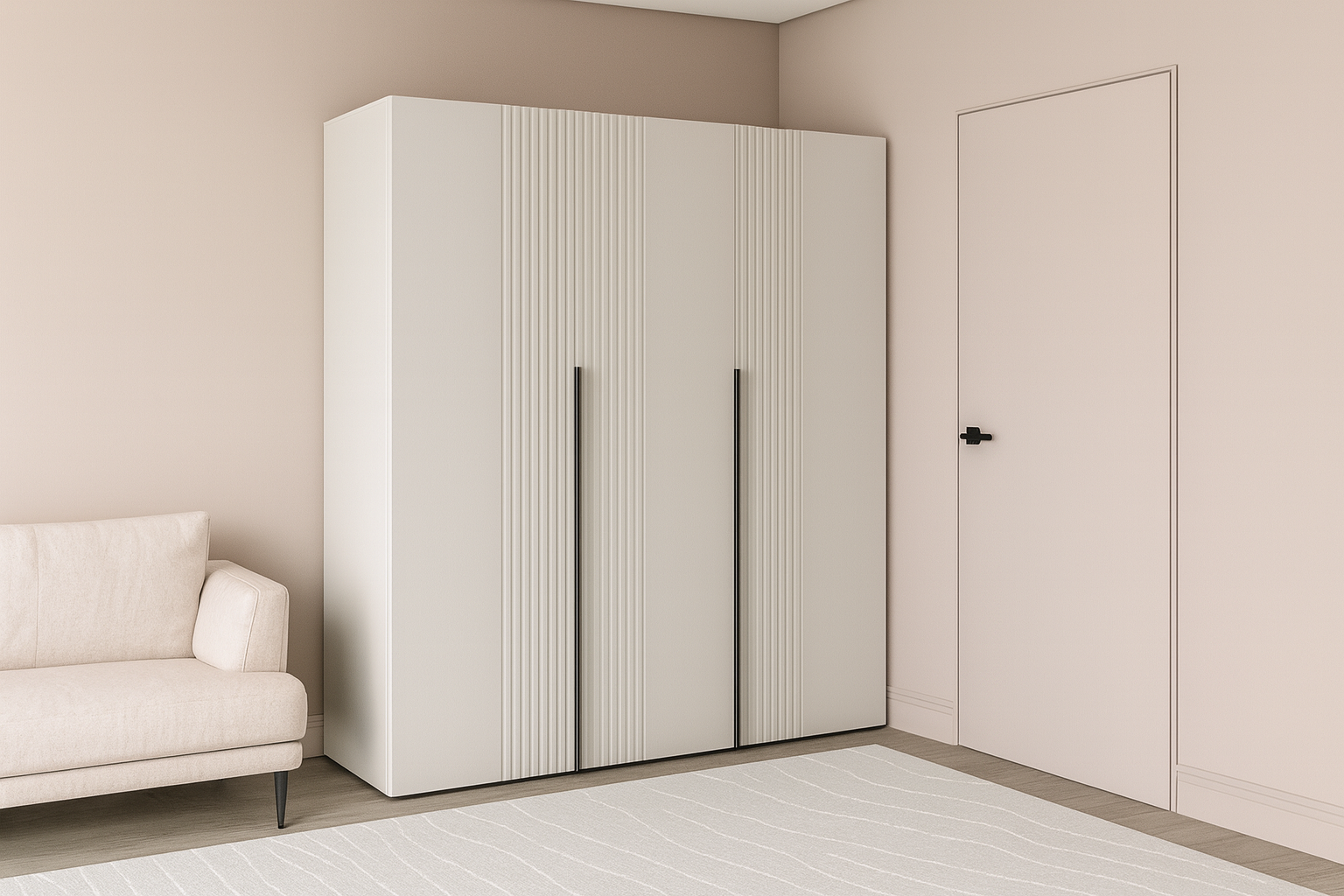 Шафа трьохдверна розпашна П-17 Кашемір