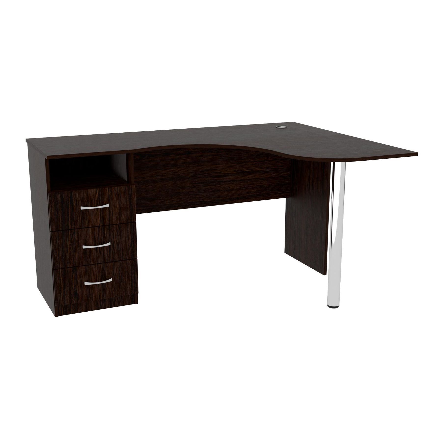 Стіл кутовий з шухлядами ОСК-4, Венге Магія, 1500/1100/760