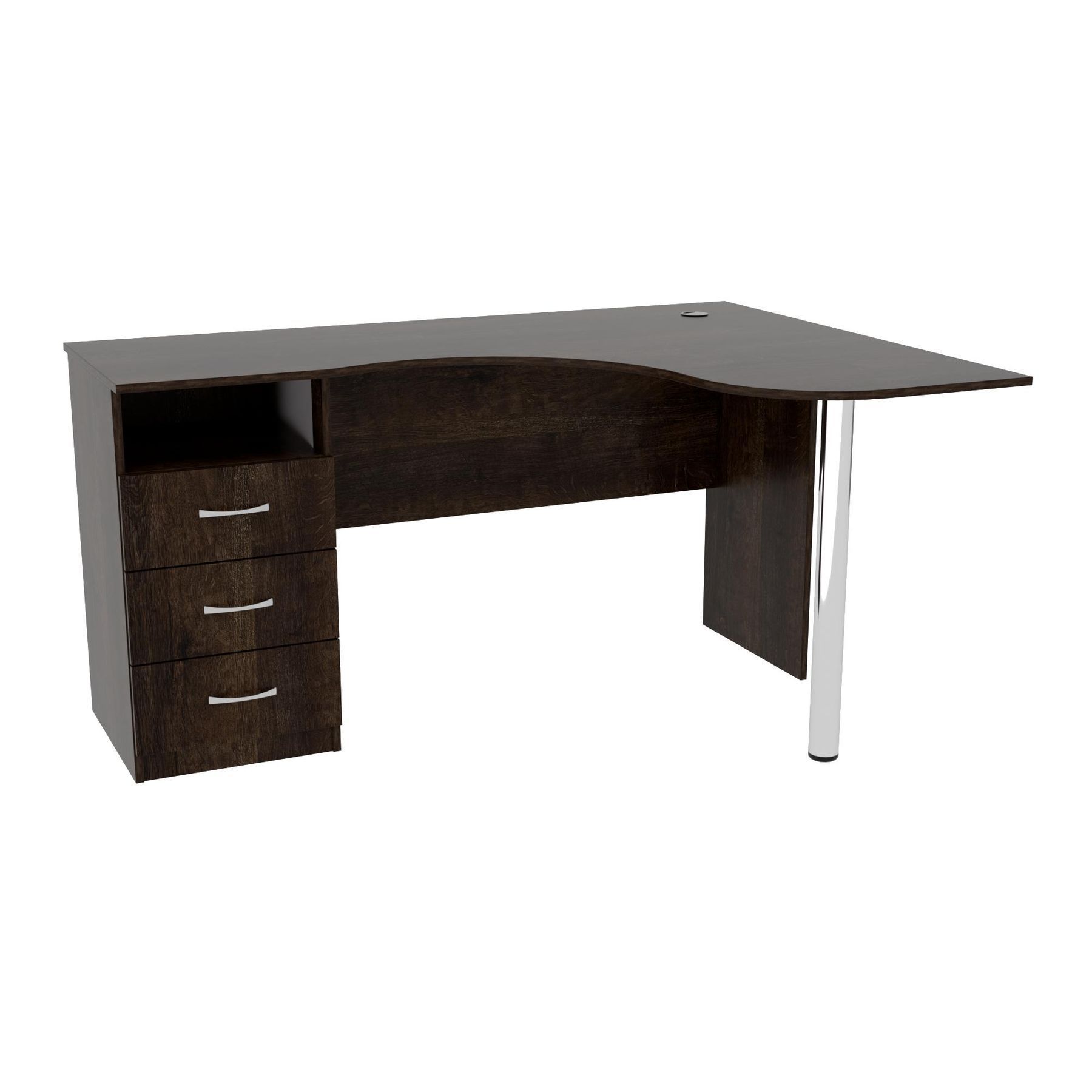 Стіл кутовий з шухлядами ОСК-4, Дуб Конкордія, 1500/1100/760