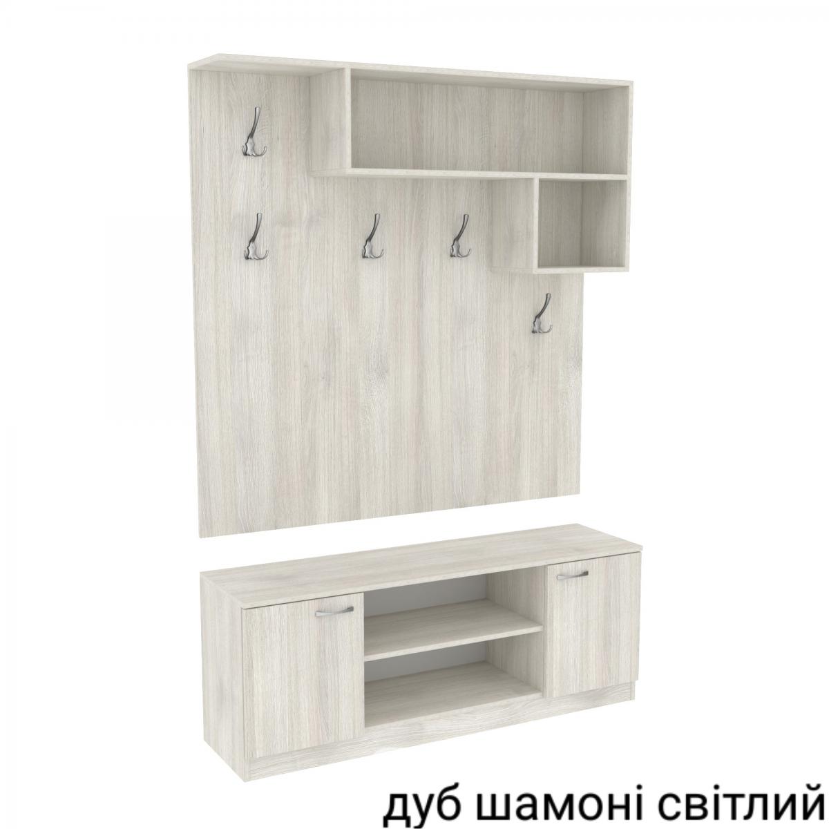 Передпокій ГКШ 10 1300мм Дуб Шамоні Світлий