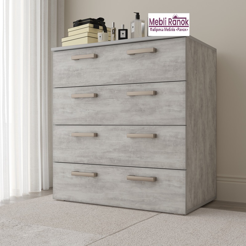 Комод на 4 шухдяли ТКБ-361.2 бетон