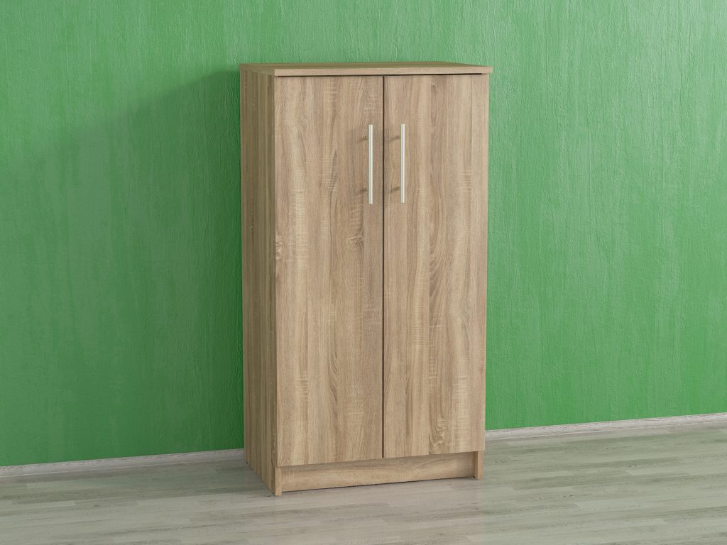 Шафа з полицями для одягу і взуття А-19 дуб сонома