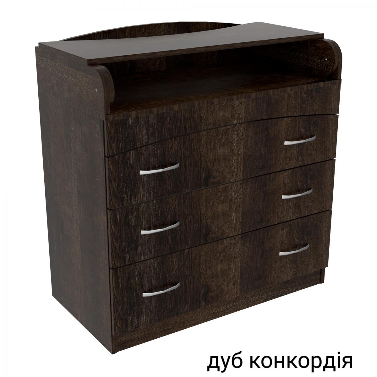 Комод пеленальний №2 (864 х 465 х 916) дуб конкордия