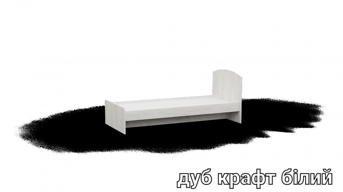 Ліжко односпальне L1 дуб крафт білий