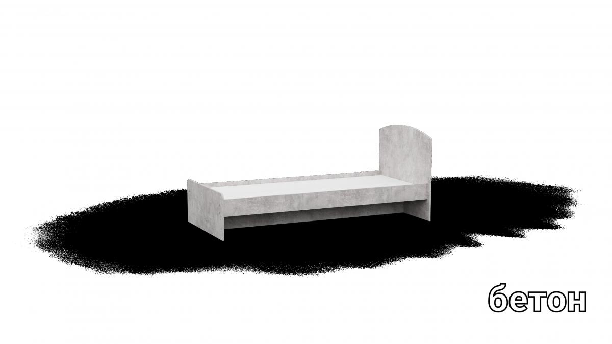 Ліжко односпальне L1 бетон