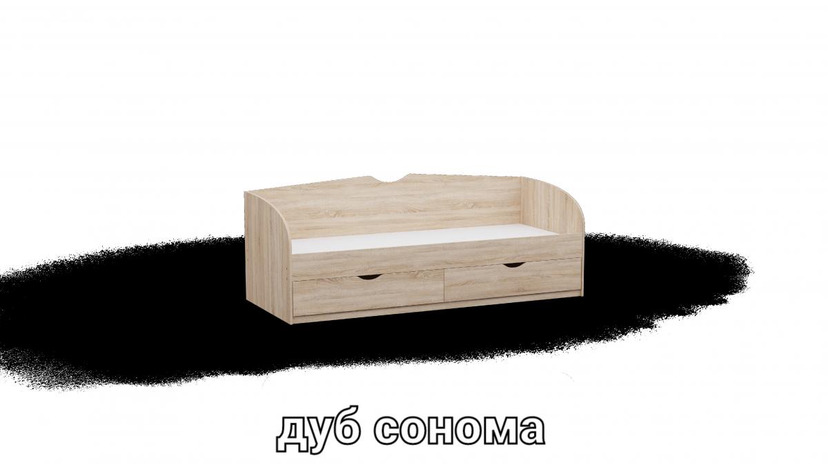 Ліжко односпальне L10 дуб сонома