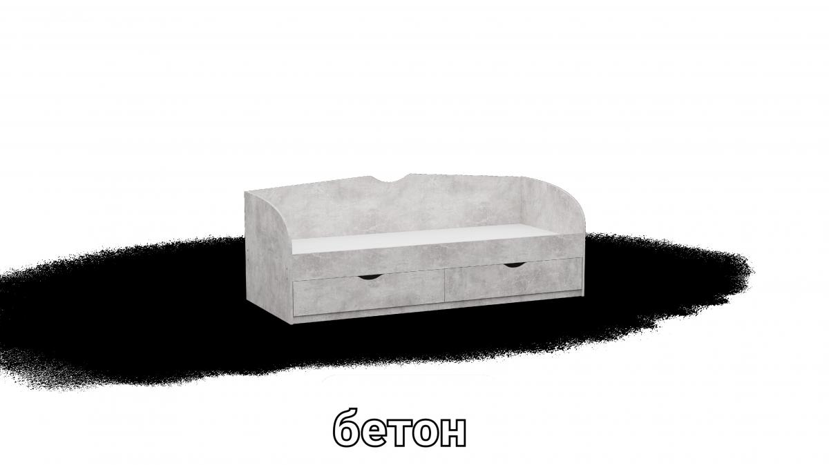 Ліжко односпальне L10 бетон