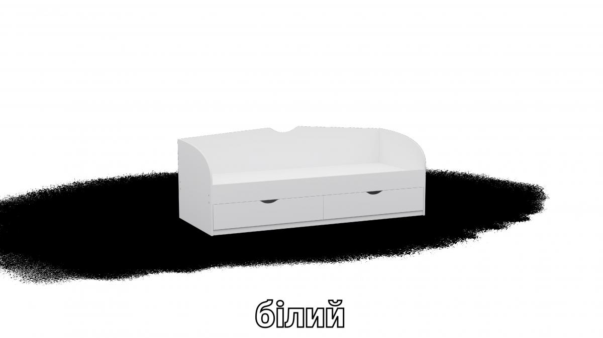 Ліжко односпальне L10 білий