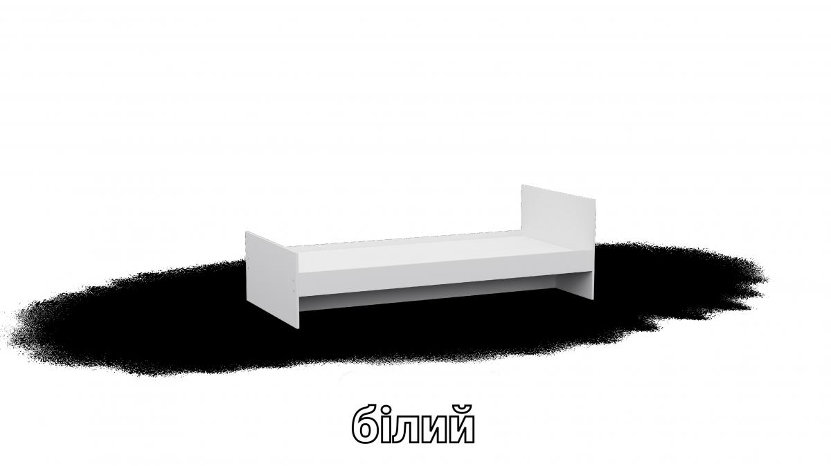 Ліжко односпальне L12 білий