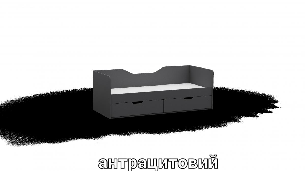 Ліжко односпальне L3 антрацит