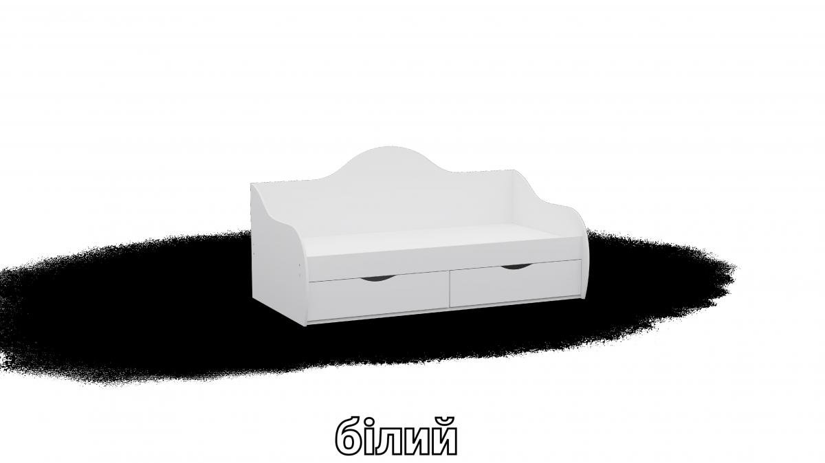 Ліжко односпальне L4 білий