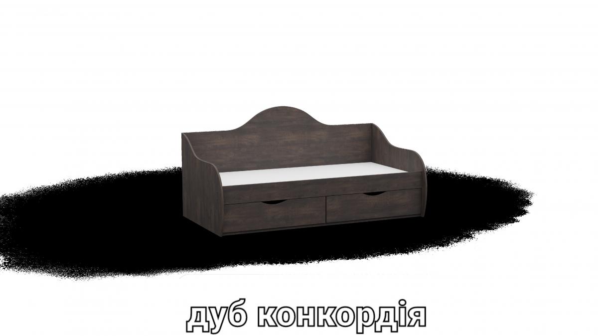 Ліжко односпальне L4 дуб конкордія