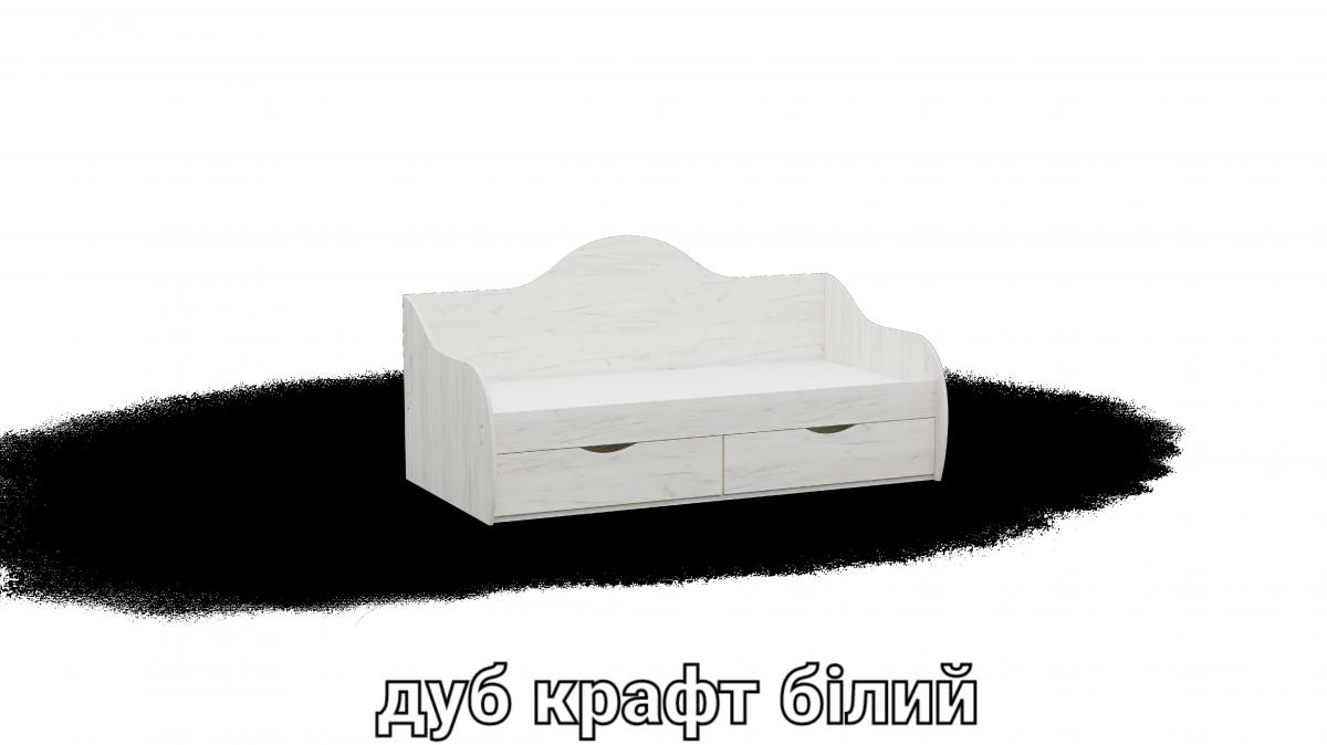 Ліжко односпальне L4 дуб крафт білий