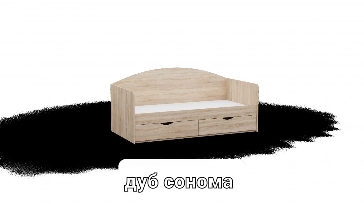 Ліжко односпальне L5 дуб сонома