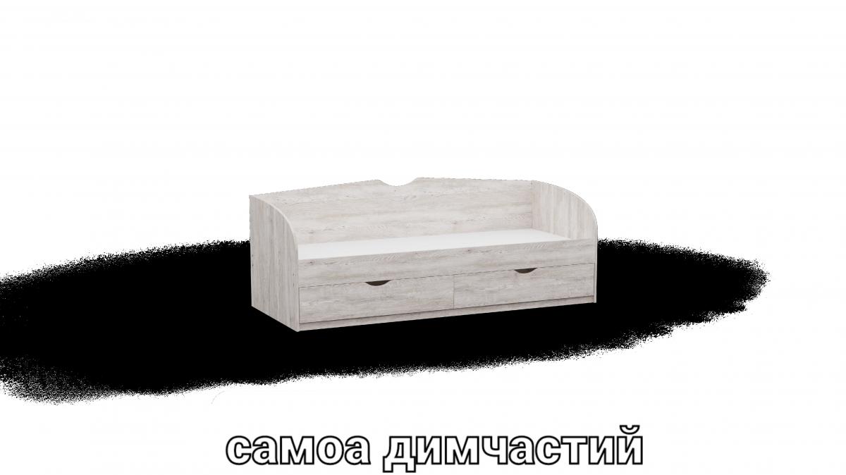 Ліжко односпальне L6 самоа димчастий