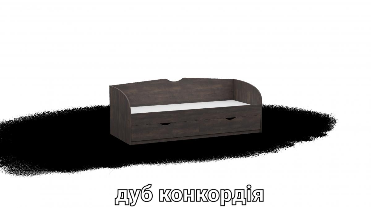 Ліжко односпальне L6 дуб конкордія