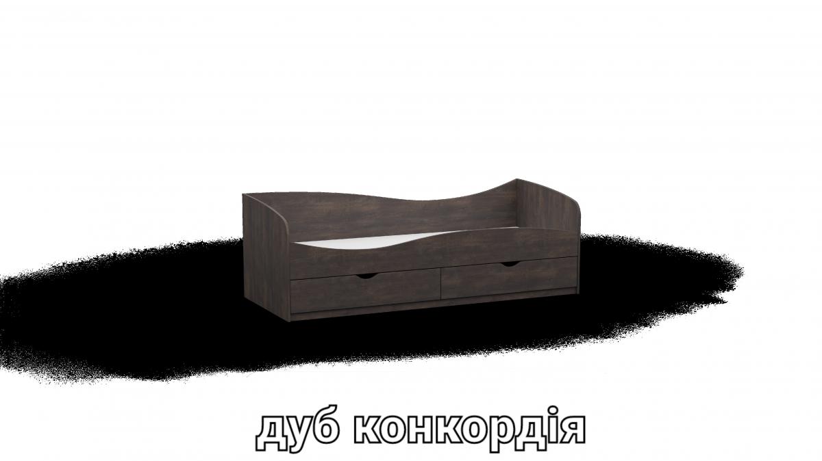 Ліжко односпальне L7 дуб конкордія