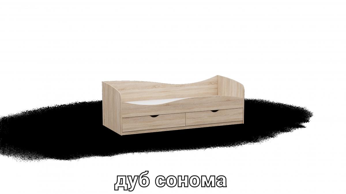 Ліжко односпальне L7 дуб сонома