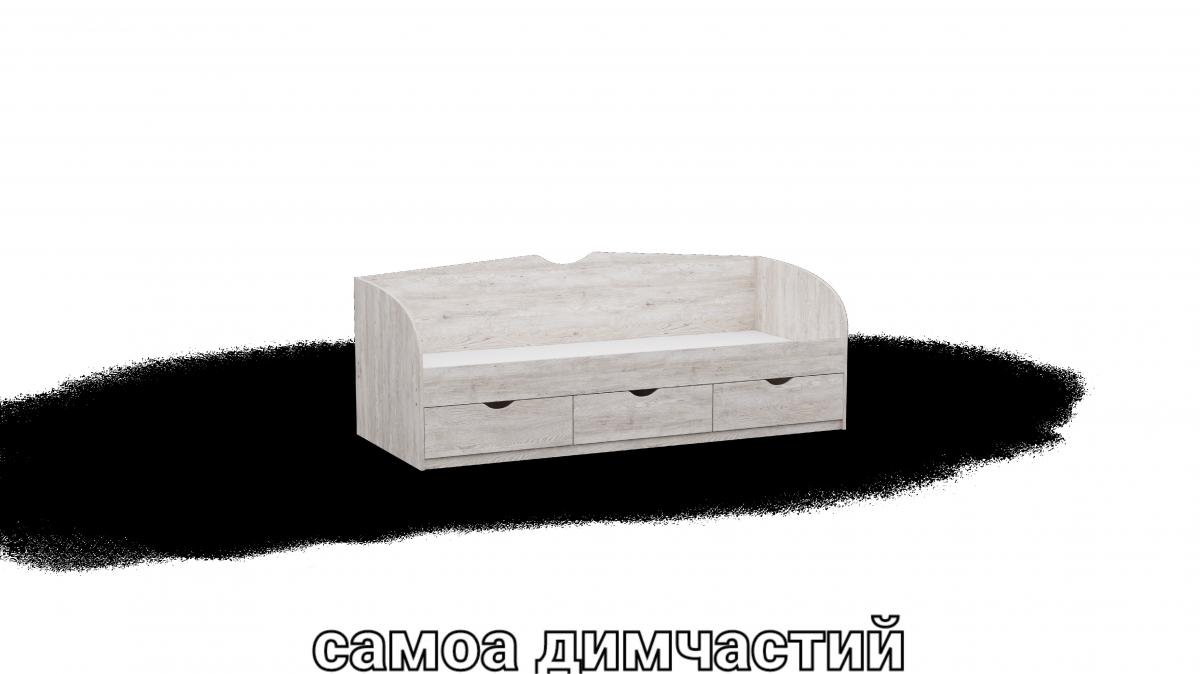 Ліжко односпальне L8 самоа димчастий