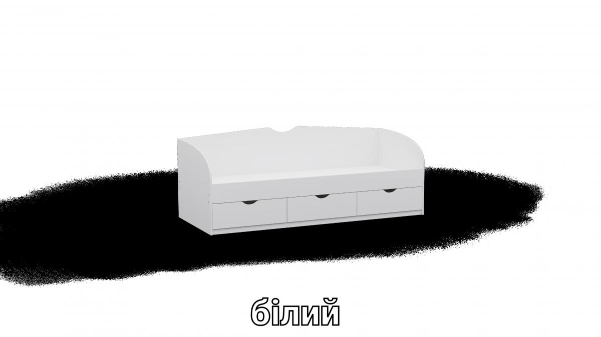 Ліжко односпальне L8 білий