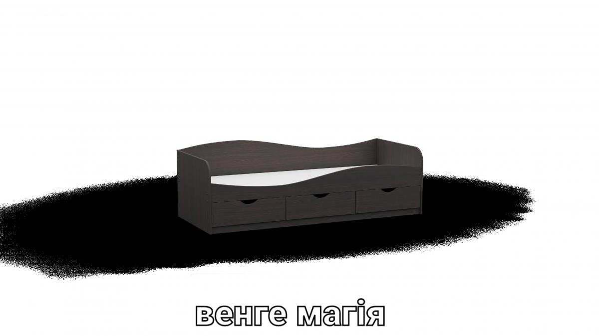 Ліжко односпальне L9 венге магія