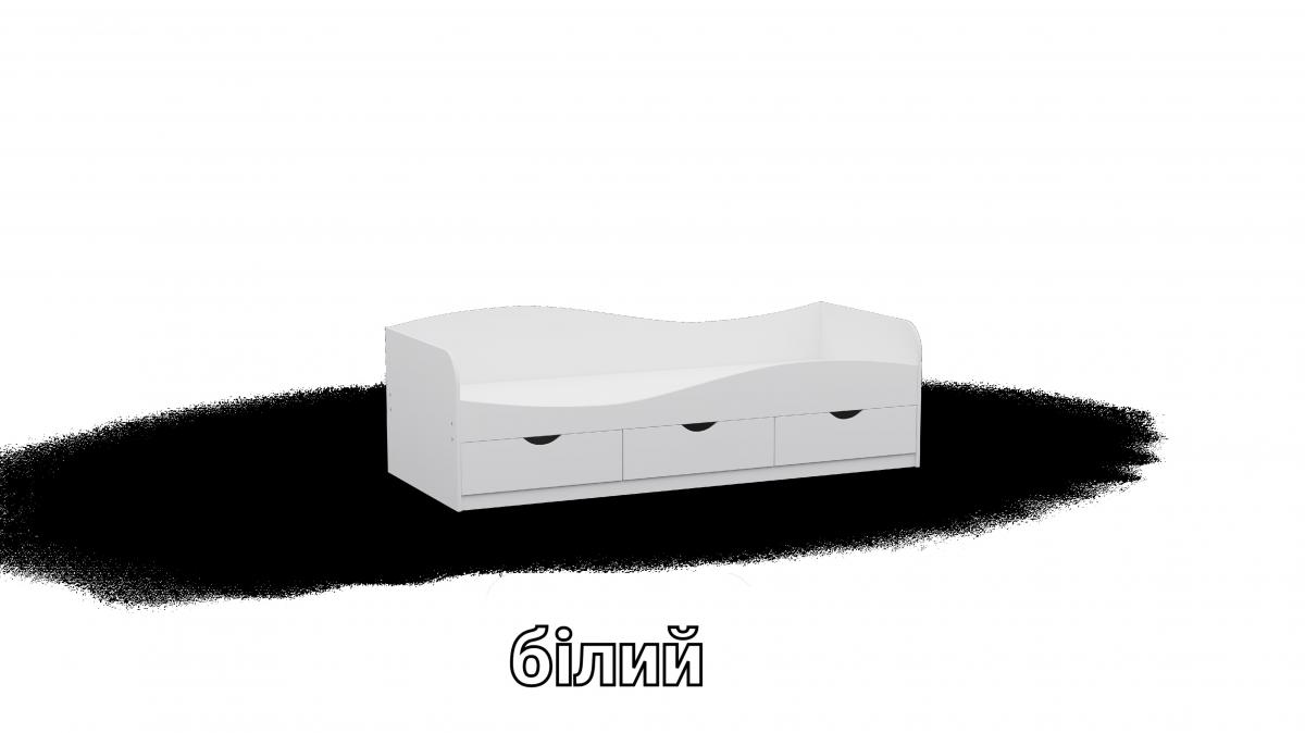 Ліжко односпальне L9 білий