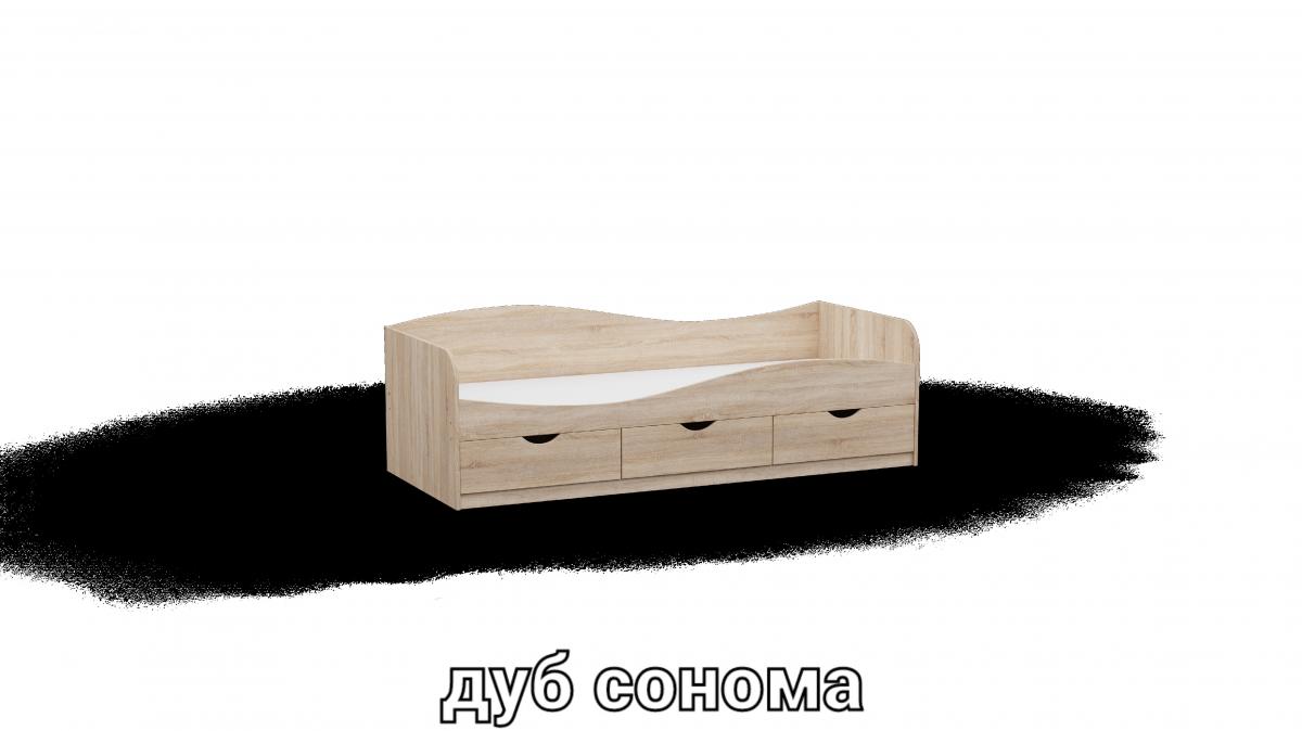 Ліжко односпальне L9 дуб сонома