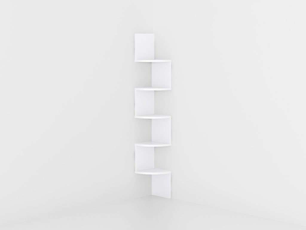 Полиця кутова А-45 білий