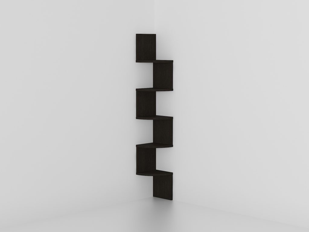 Полиця кутова А-45 венге темний