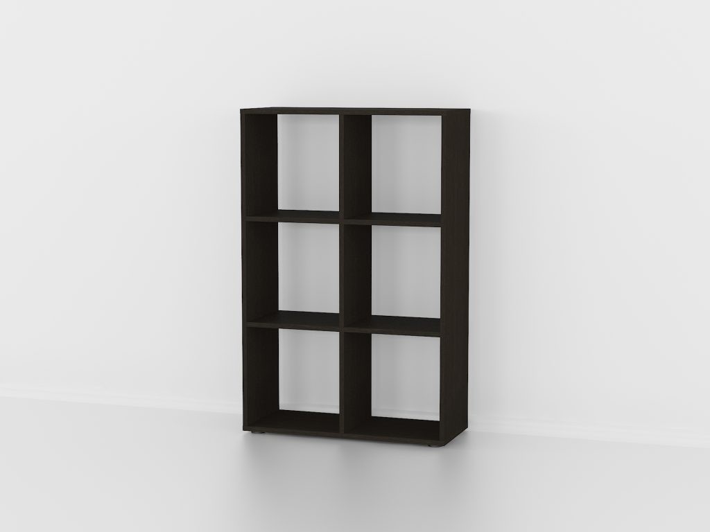 Полиця на 6 комірок А-58 венге темний