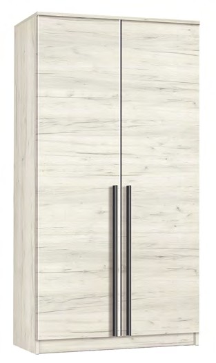 Шафа розпашна Кенон 1000мм дуб крафт білий