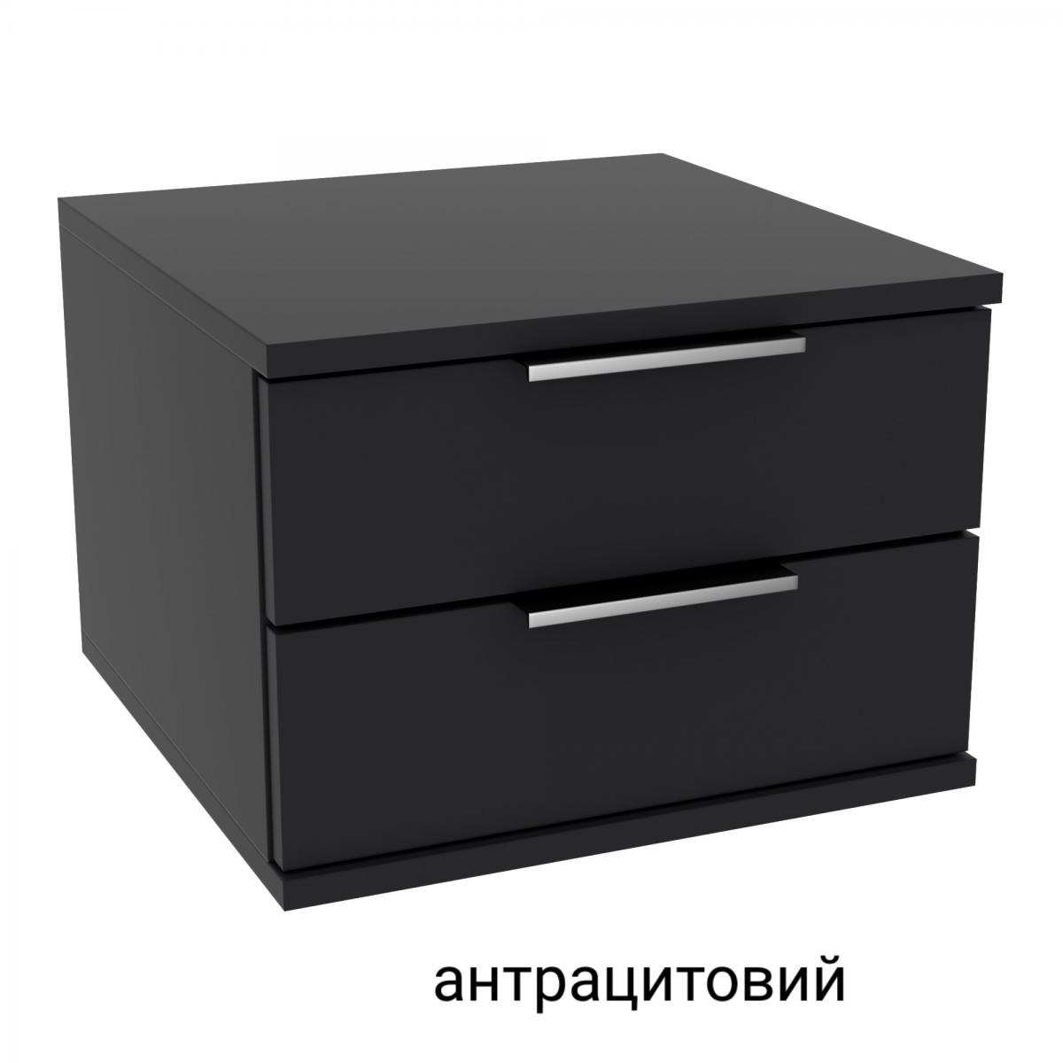 Тумба приліжкова KRISTAL антрацит